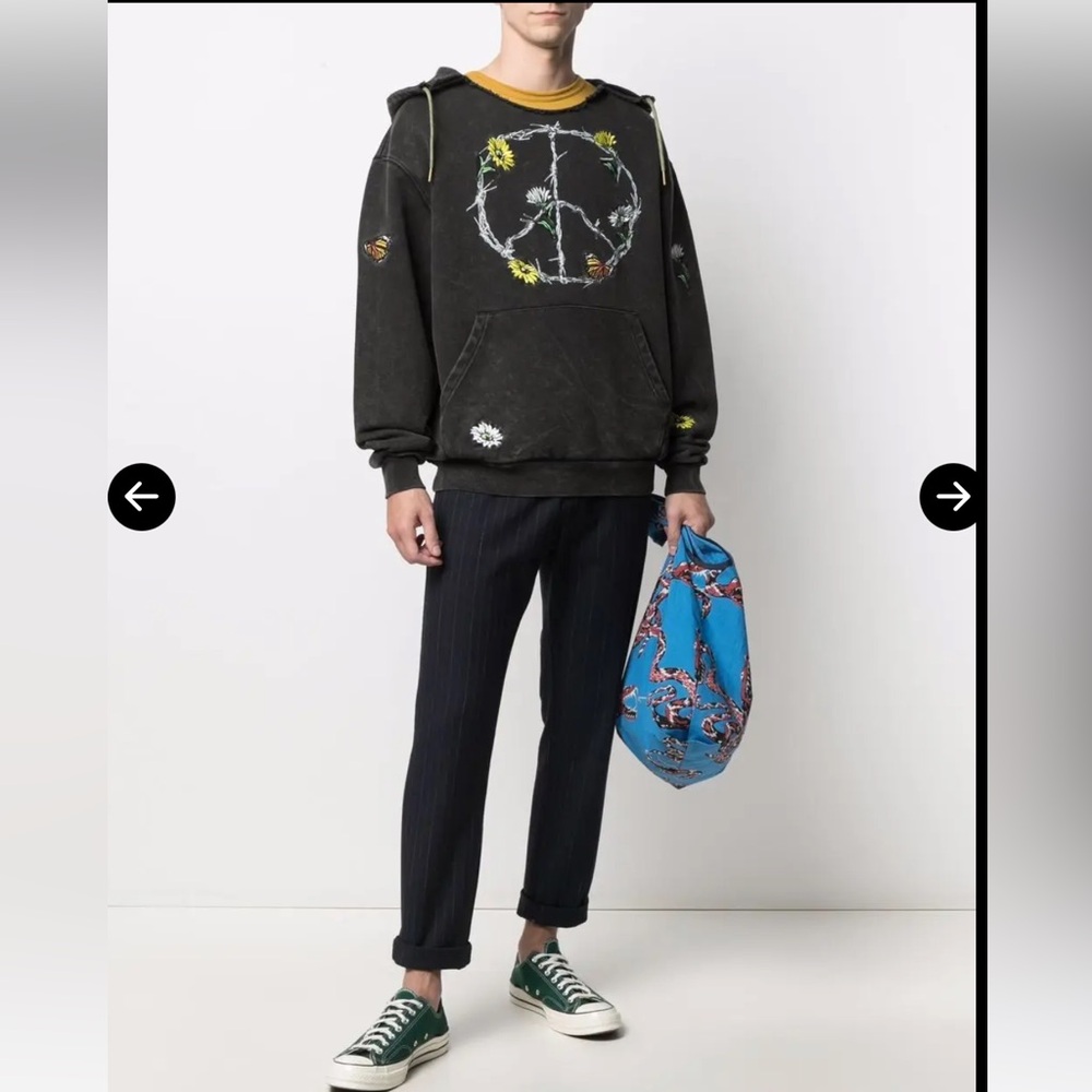 HONOR THE GIFT peace sign sweatshirt